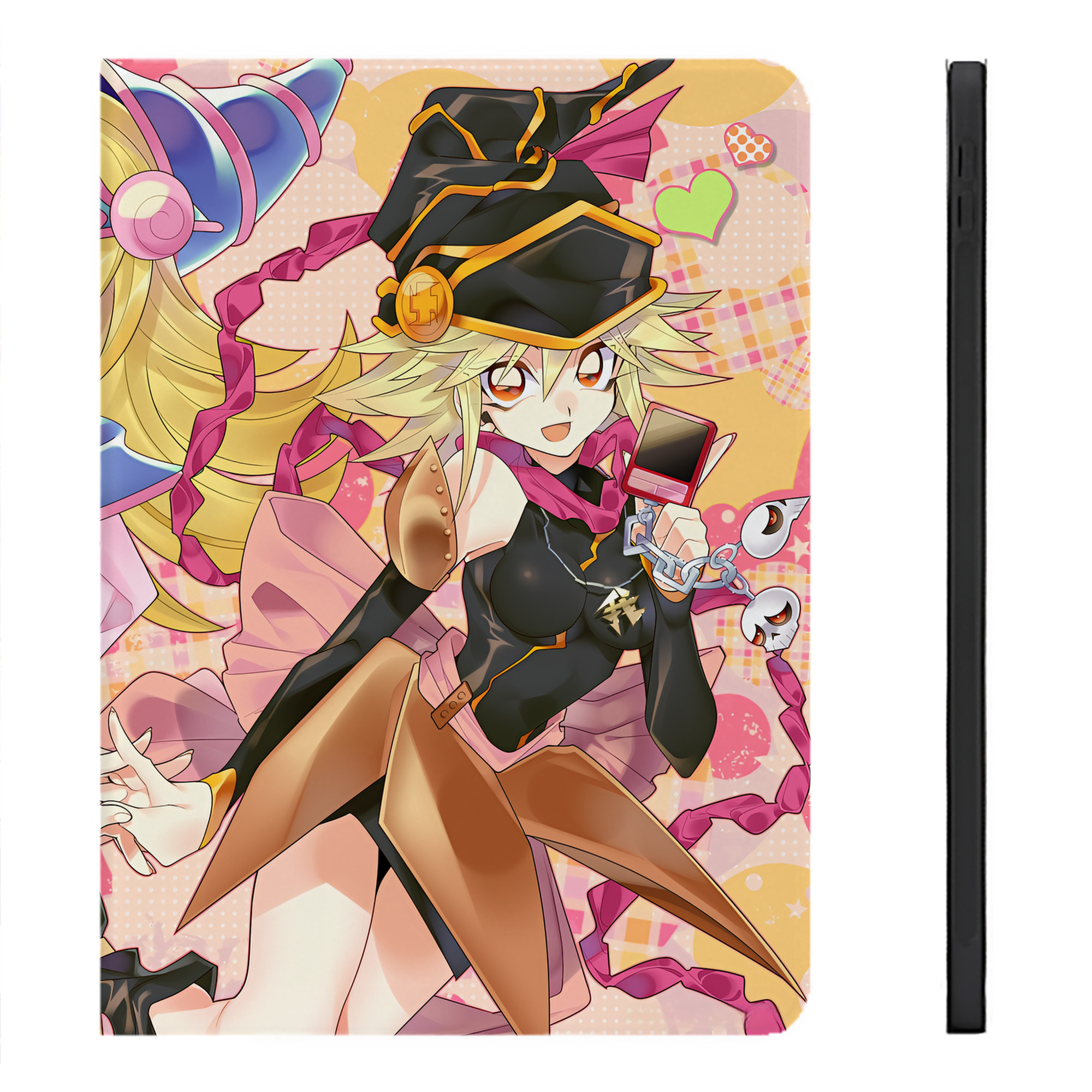 （画像用） 遊☆戯☆王 Yu-Gi-Oh! IPadケース ペンホルダー付き ブックスタイルデザイン
